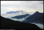 Mount St. Helens seen through the clouds. (16kb)